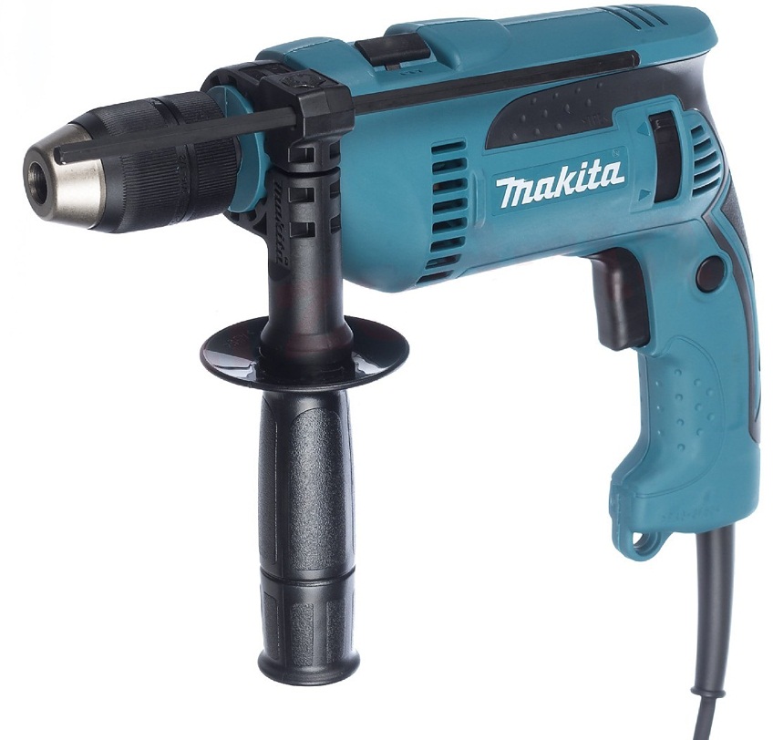 Дриль ударний Makita HP1641K, 680Вт, ШЗП 13мм, 0-2.800об•хв, 2кг