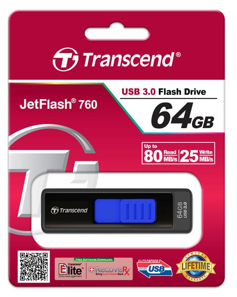 Накопичувач USB 3.0 TRANSCEND JetFlash 760 64GB (TS64GJF760)