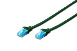 Патч-корд DIGITUS CCA CAT 5e UTP, 2м, AWG 26/7, PVC, Green (DK-1512-020/G)