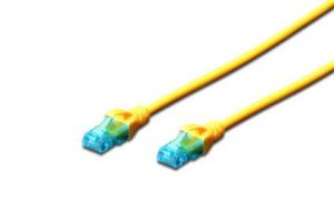 Патч-корд DIGITUS CCA CAT 5e UTP, 2м, AWG 26/7, PVC, Yellow (DK-1512-020/Y)