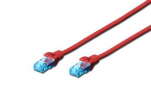 Патч-корд DIGITUS CCA CAT 5e UTP, 2м, AWG 26/7, PVC, Red (DK-1512-020/R)