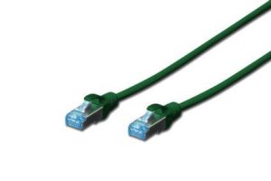 Патч-корд DIGITUS cat.5e, SF-UTP, 3м, AWG 26/7, Green (DK-1531-030/G)