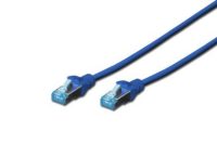 Патч-корд DIGITUS cat.5e, SF-UTP, 0.5м, AWG 26/7, Blue (DK-1531-005/B)