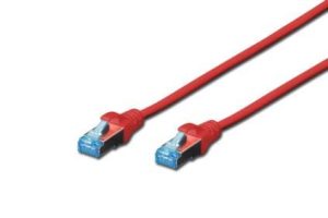 Патч-корд DIGITUS cat.5e, SF-UTP, 3м, AWG 26/7, Red (DK-1531-030/R)