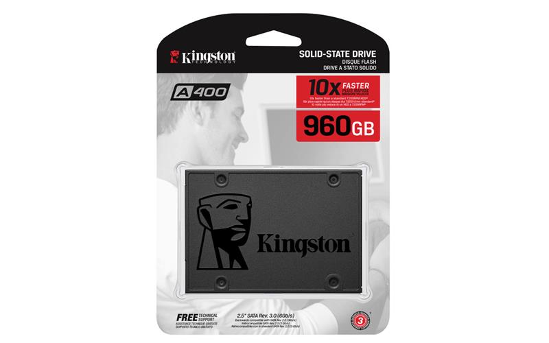 SSD накопичувач KINGSTON A400 960GB 2.5" SATAIII (SA400S37/960G)