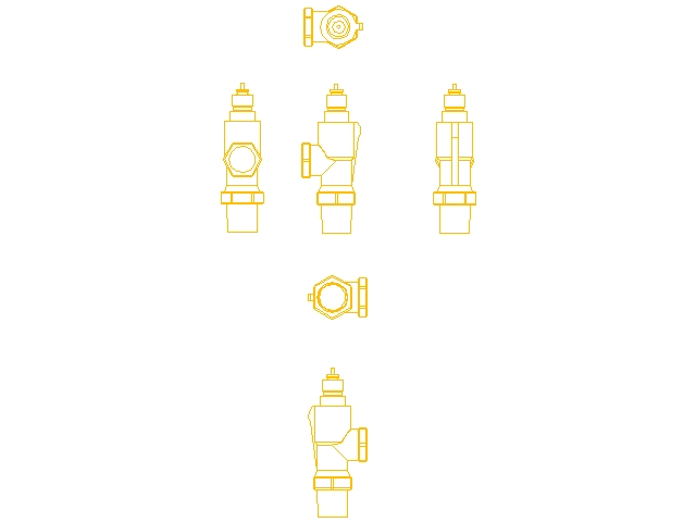 Клапан термостатичний Danfoss RA-N, DN15, вх. 1/2" - вих. 1/2", осьовий