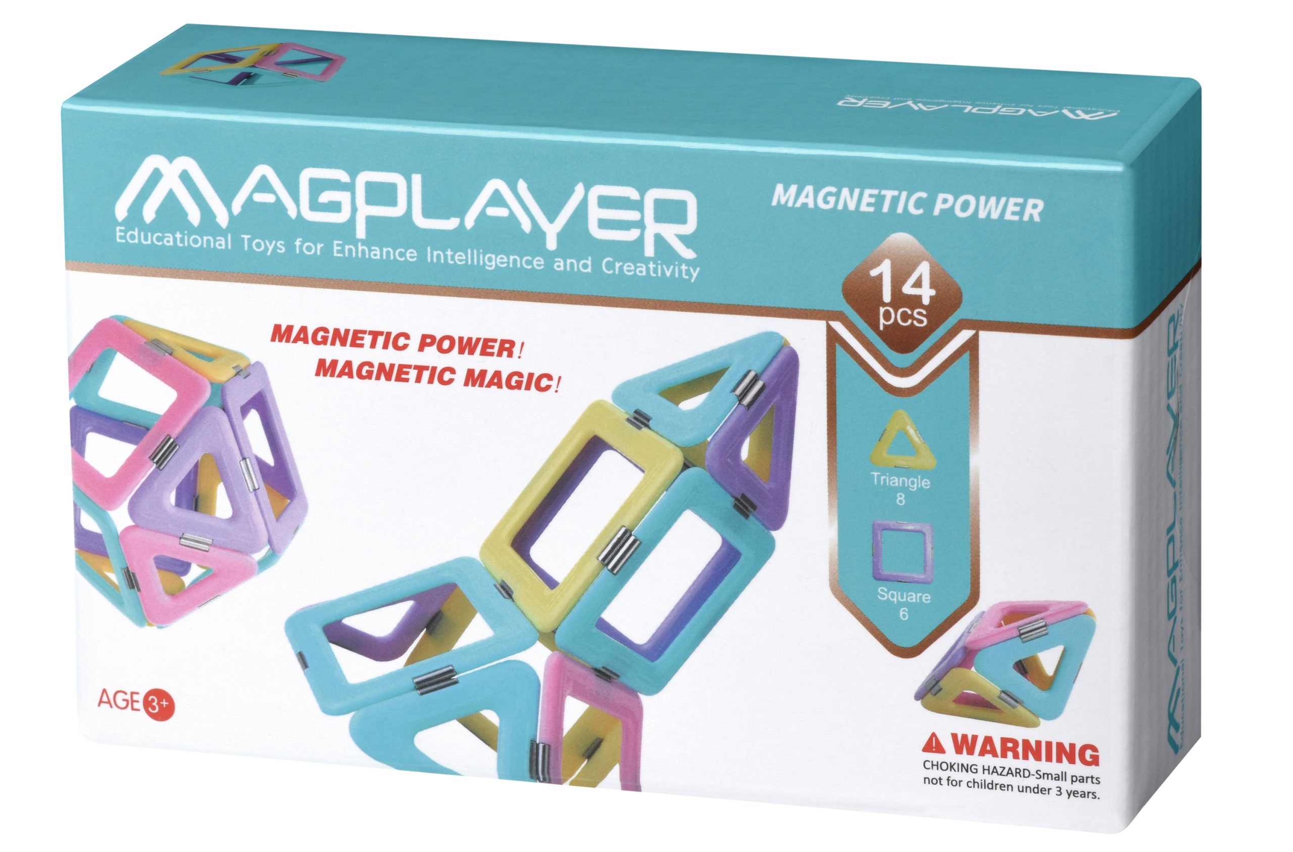 Конструктор Magplayer магнітний набір 14ел