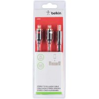 Кабель RCA Belkin 2xRCA M/M 3.5мм 2м (F3Y116BT2M)