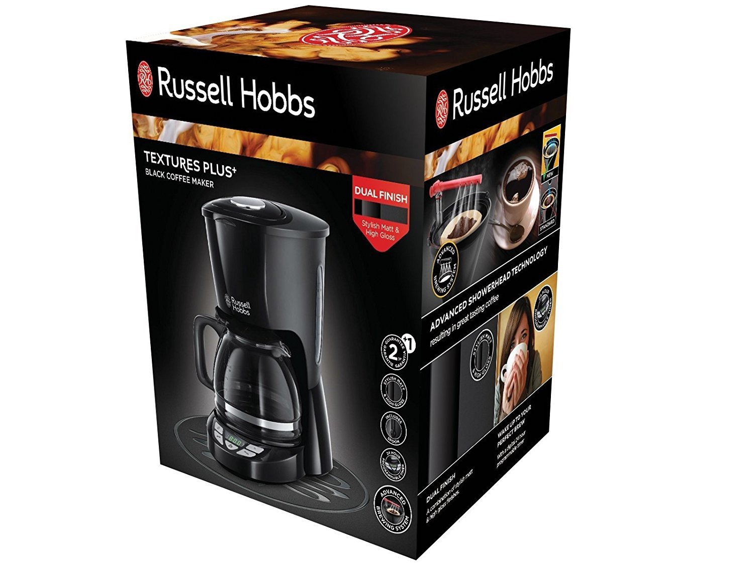 Кофеварка Russell Hobbs 22620-56 Textures Plus+Black