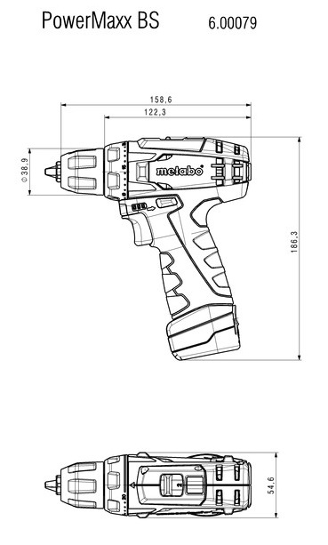 Акумуляторний шуруповерт Metabo PowerMaxx BS