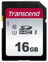 Карта памяти Transcend SDHC 16GB C10 UHS-I U1 R95/W45 MB/s (TS16GSDC300S)