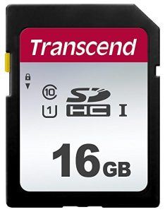 Карта пам`яті Transcend SDHC 16GB C10 UHS-I U1 R95/W45 MB/s (TS16GSDC300S)