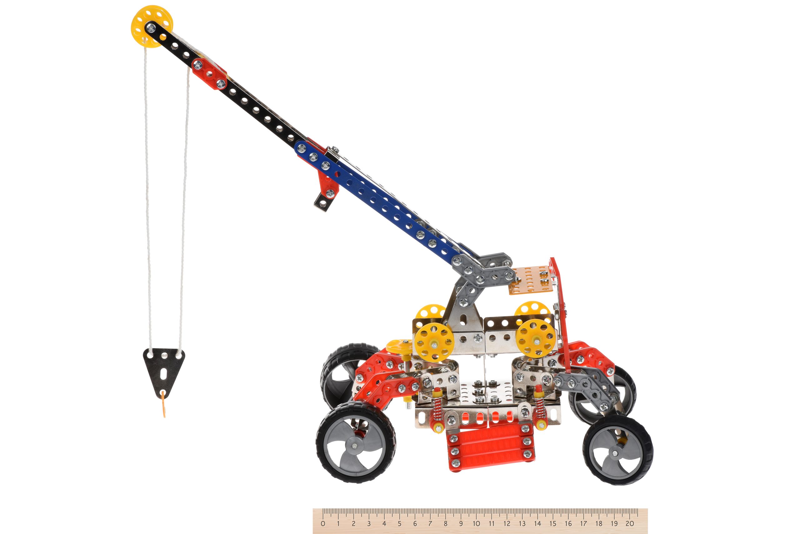 Конструктор металевий Same Toy Inteligent DIY Model Кран підйомний 413ел