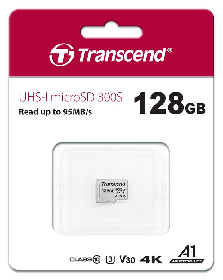 Карта пам'яті Transcend microSD 128GB C10 UHS-I R100/W40MB/s