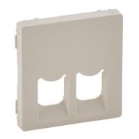 Лицьова панель розетки Legrand RJ11+RJ45 Valena IN'MATIC/LIFE ivory