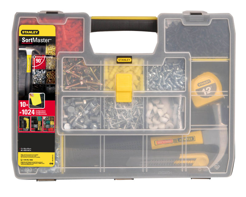 Органайзер Stanley Sort Master, 17 відділень, регульовані перегородки, 9х43x33см, пластик