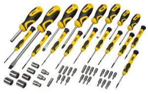 Отвертки Stanley набор 49шт, 21 бит, SL,PH,Torx,H, 9 торцевых головок, кейс