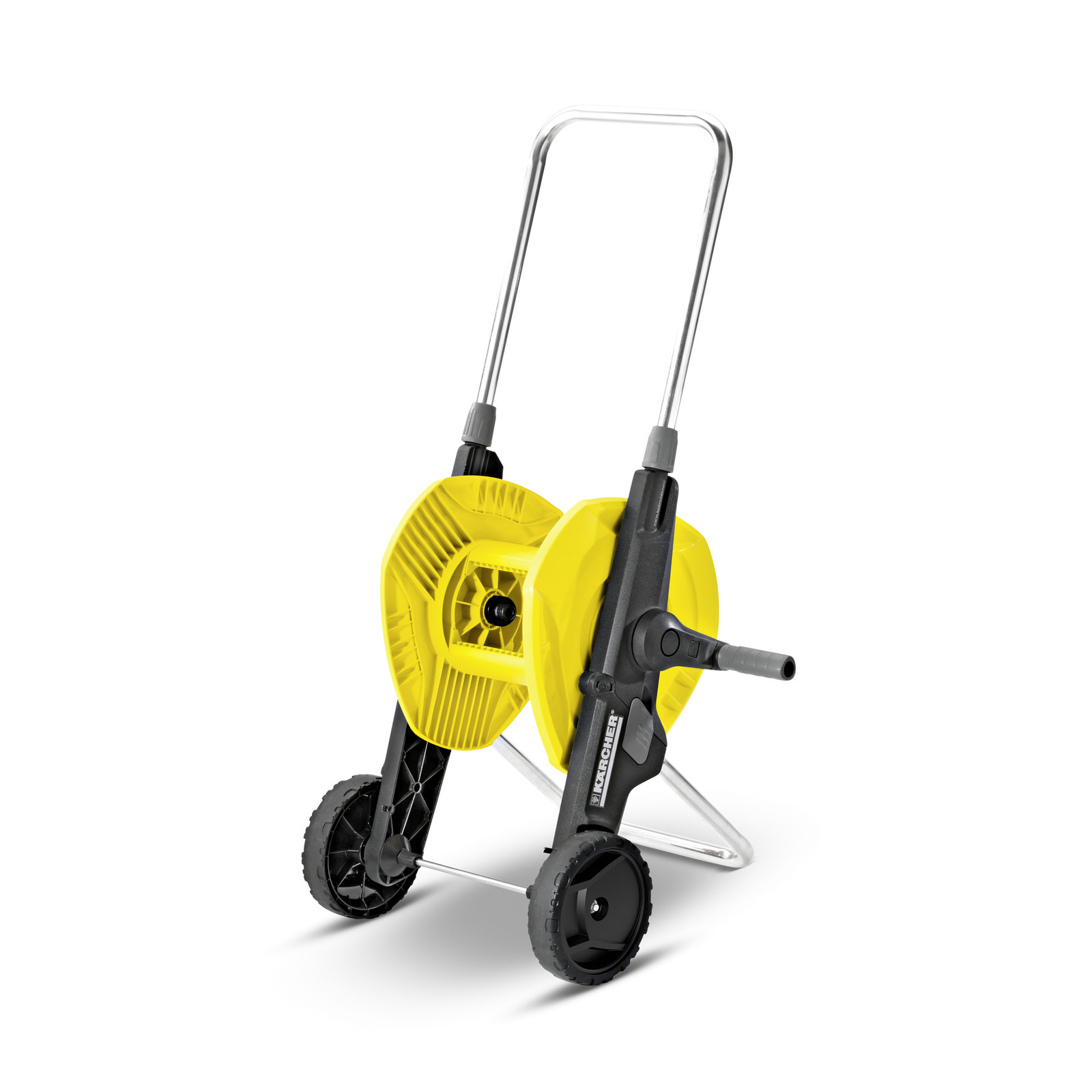 Котушка для шланга Karcher "HT 3.400", складне, регулювання висоти ручки візка, довжина шланга: 1/2" 40м, 5/8" 30м, 3/4" 20м