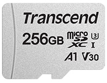 Карта пам'яті Transcend microSD 256GB C10 UHS-I R100/W40MB/s + SD