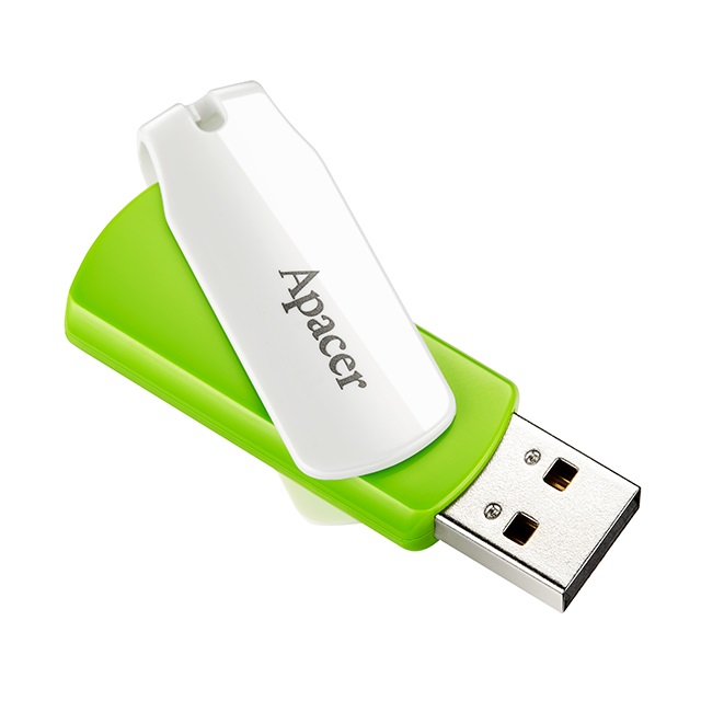 Накопичувач USB 2.0 APACER AH335 32GB Green/White (AP32GAH335G-1)