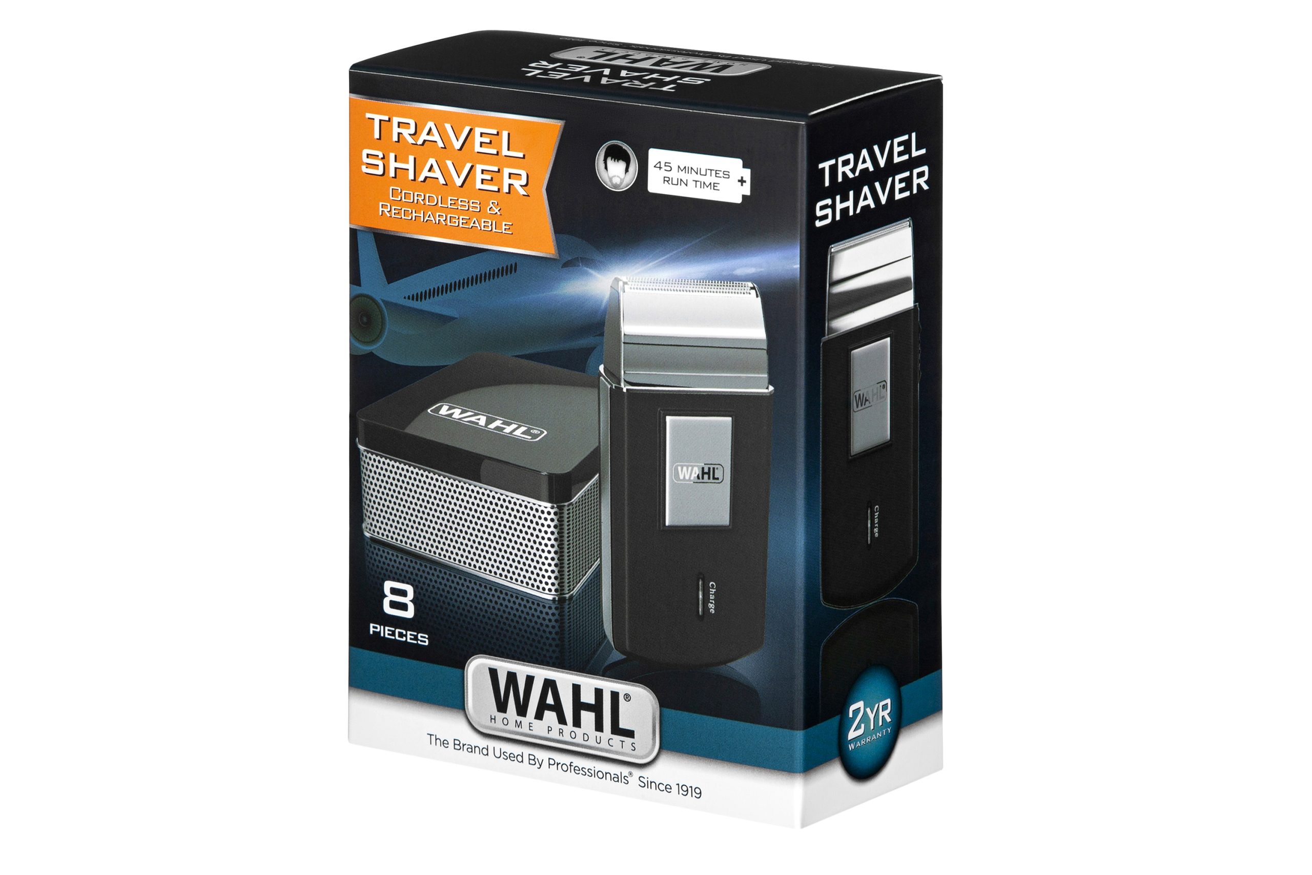 Бритва електр. WAHL сіткова Travel Shaver,  бритв.головок-1, сух., тример, чорний