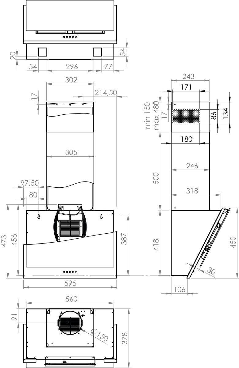 Вытяжка Gorenje WHI6SYW