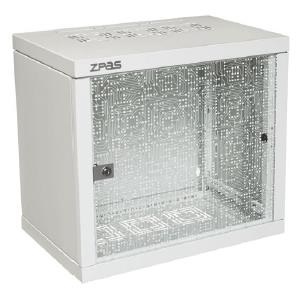 Шафа ZPAS 19", 12U, Z-BOX, з змінними бічними стінками, 600х600 мм, максимально 100кг, сіра