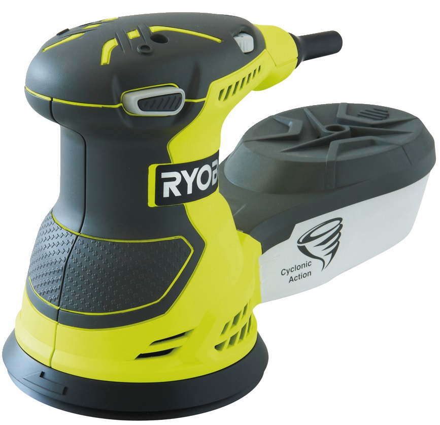 Шлифмашина эксцентрикова Ryobi ROS300, 300Вт, 125мм, 7000-12000об·хв, 1.7кг