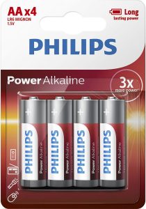 Батарейка Philips Power Alkaline AA лужна блістер, 4 шт