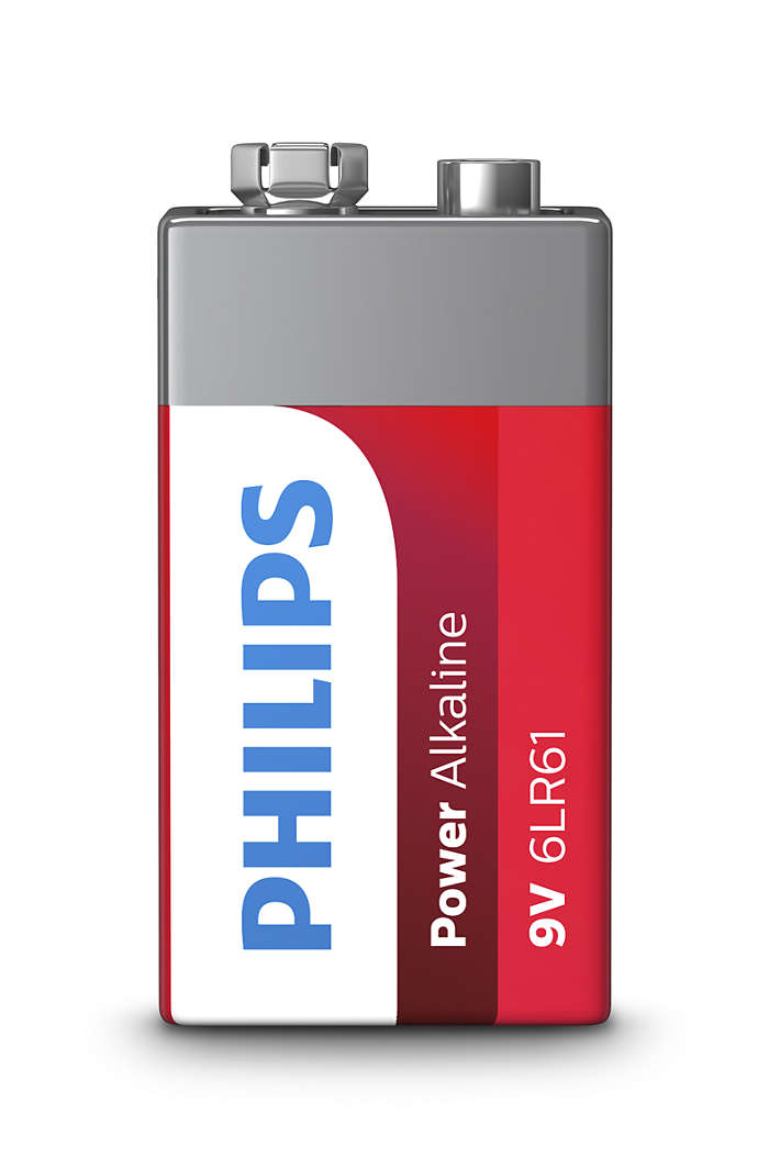 Батарейка Philips Power Alkaline лужна 6LR61 (6LF22, MN1604, MX1604, Крона) блістер, 1 шт