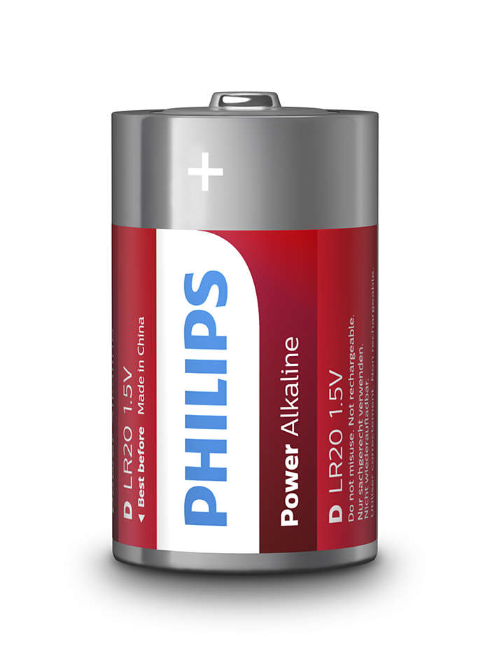 Батарейка Philips Power Alkaline лужна DLR20) блістер, 2 шт