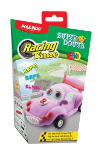 Маса для ліплення Paulinda Racing time Машинка рожева, інерційний механізм (PL-081161-2)