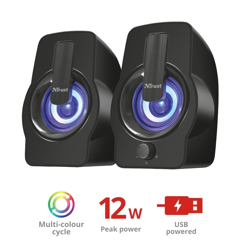 Акустична система Trust 2.0 Gemi RGB Black (22948_TRUST)