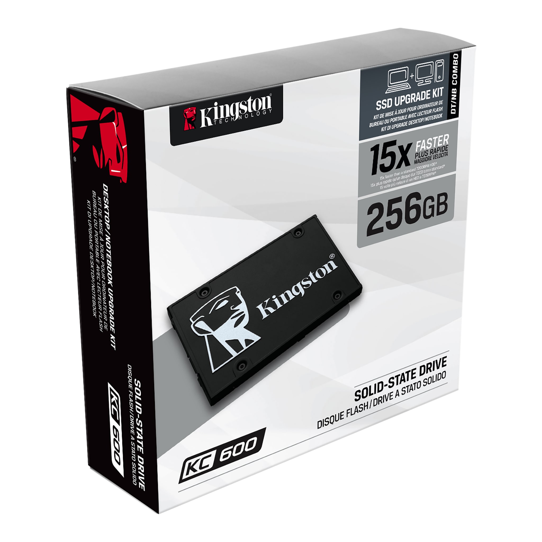 SSD накопичувач KINGSTON KC600 256GB 2.5" SATAIII 3D NAND TLC (SKC600/256G)