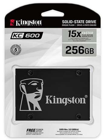 SSD накопичувач KINGSTON KC600 256GB 2.5" SATAIII 3D NAND TLC (SKC600/256G)