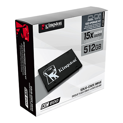 SSD накопитель KINGSTON KC600 512GB 2.5" SATAIII 3D NAND TLC (SKC600/512G)