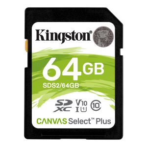 Карта пам`яті Kingston SDXC 64GB C10 UHS-I R100MB/s (SDS2/64GB)