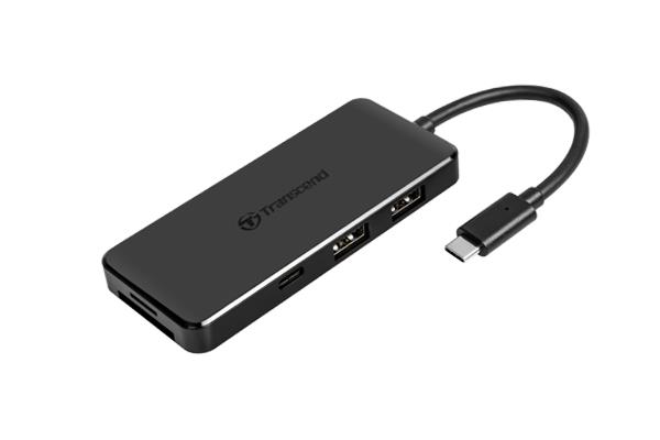 USB-хаб Transcend Type-C HUB 6 ports microSD/SD Black (TS-HUB5C)