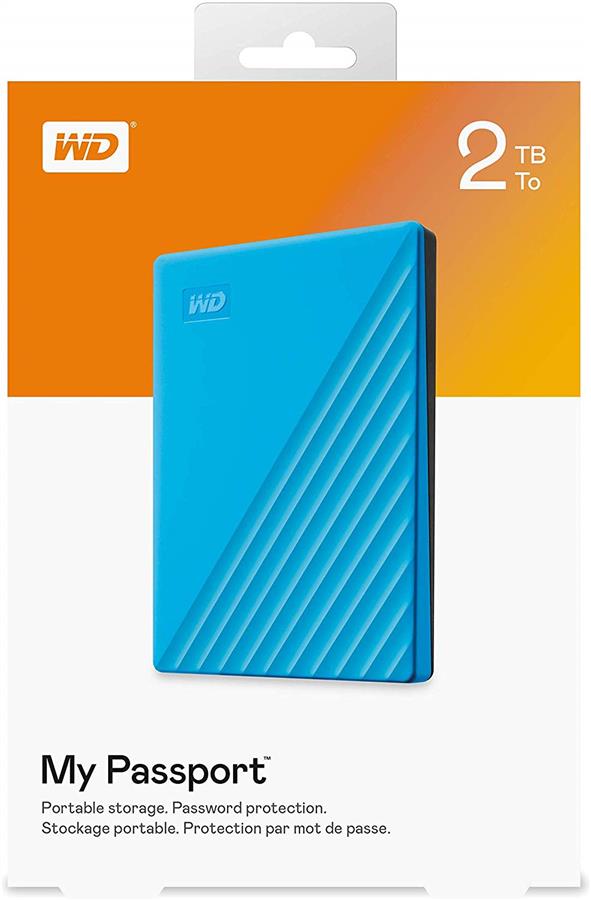 Жорсткий диск WD 2.5" USB3.2 Gen 1 My Passport 2TB Blue (WDBYVG0020BBL-WESN)