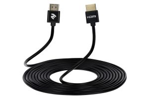 Кабель HDMI 2Е (AM/AM) V2.0, Ultra Slim, Aluminium, Black 2m (2EW-1119-2m)