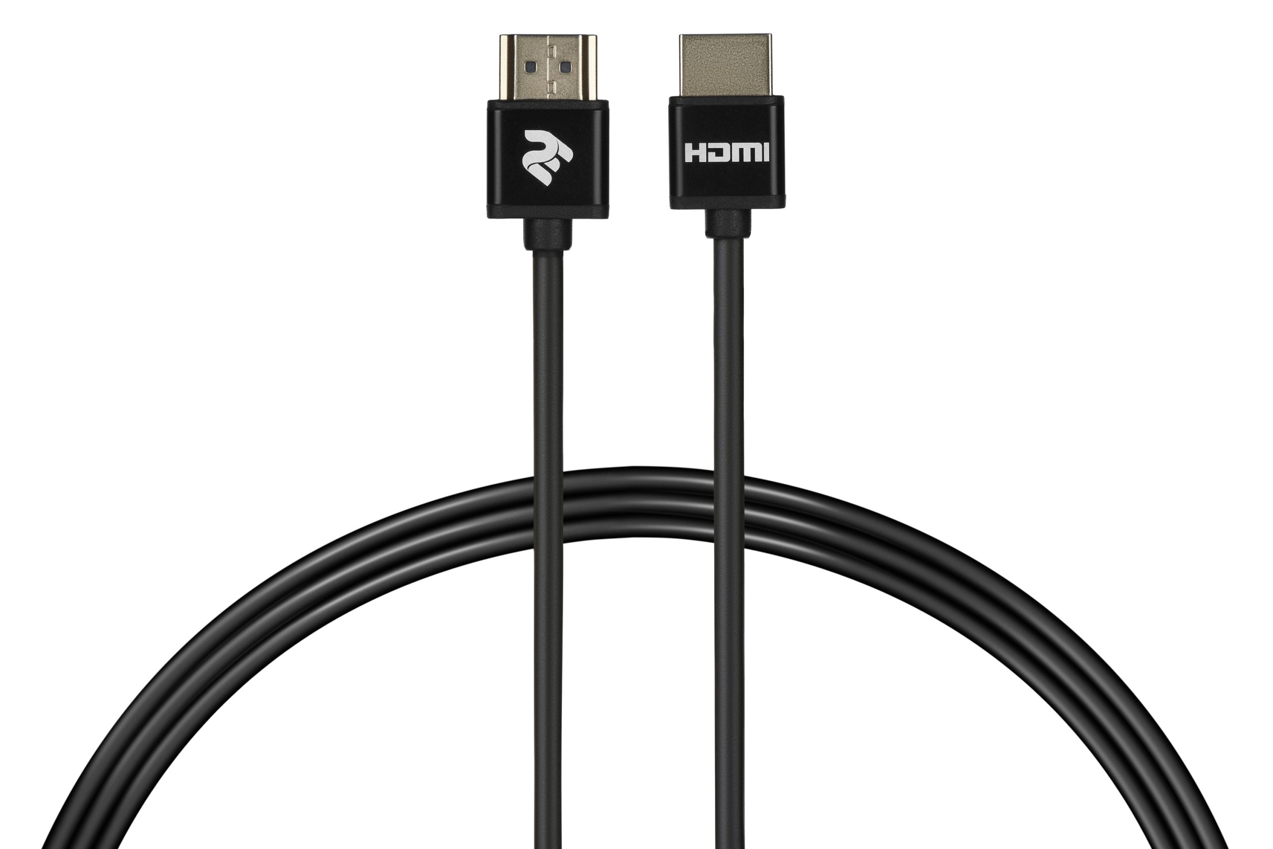 Кабель HDMI 2Е (AM/AM) V2.0, Ultra Slim, Aluminium, Black 2m (2EW-1119-2m)