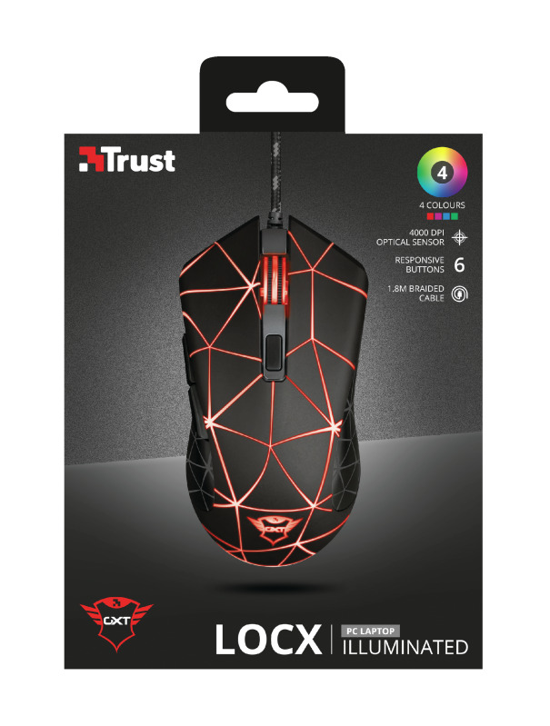 Trust GXT133 LOCX MOUSE BLACK