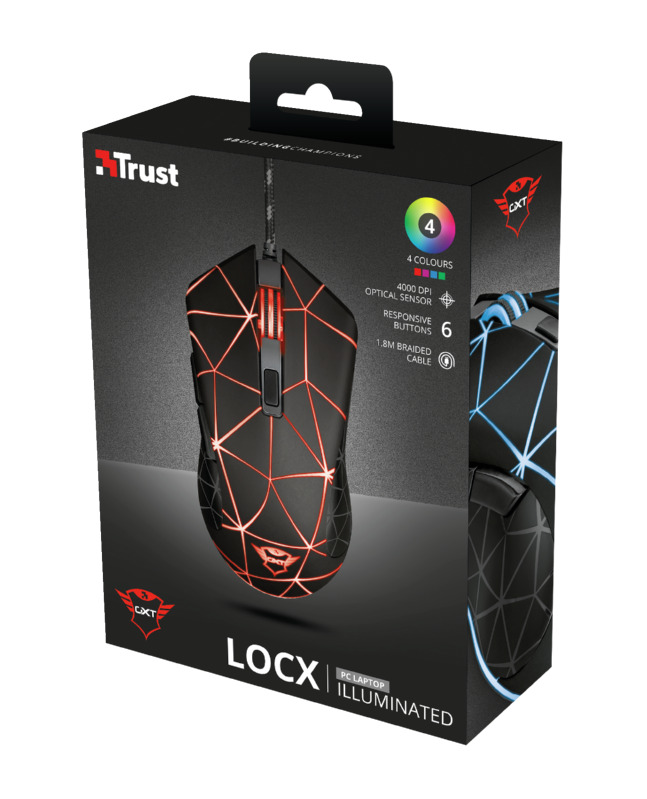 Trust GXT133 LOCX MOUSE BLACK