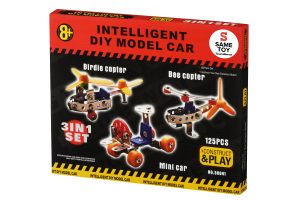 Конструктор металічний Same Toy Inteligent DIY Model Car 3в1 125 елементів (58041Ut)