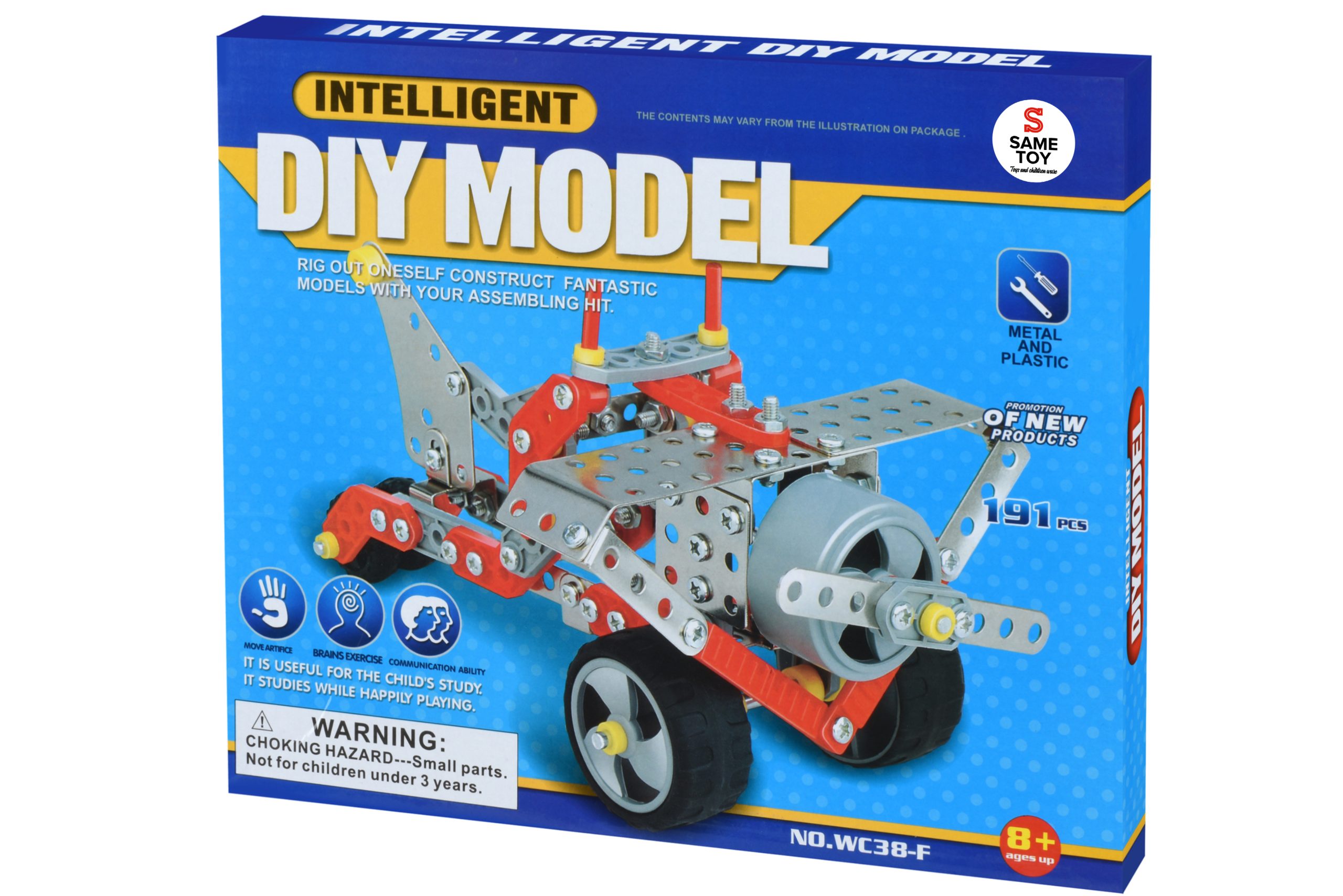 Конструктор металевий Same Toy Inteligent DIY Model Літак 191ел