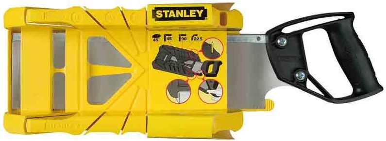 Стусло з ножівкою Stanley, ударостійкий ABS-пластик, 229х96х57мм