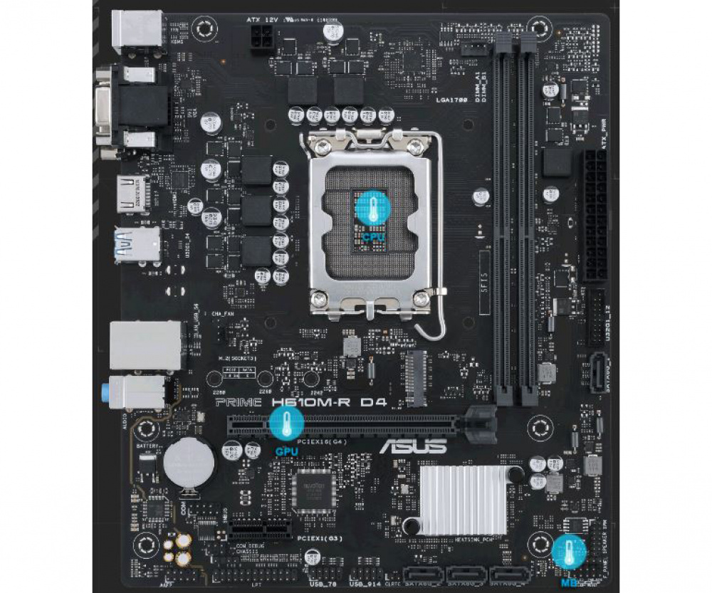 Материнська плата ASUS PRIME H610M-R D4-SI (90MB1B40-M0ECY0)