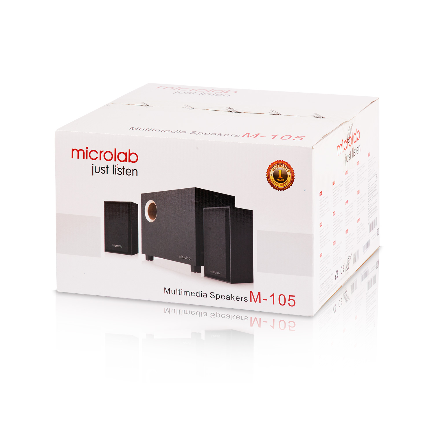 Акустична система 2.1 Microlab M-105 Black (M-105)