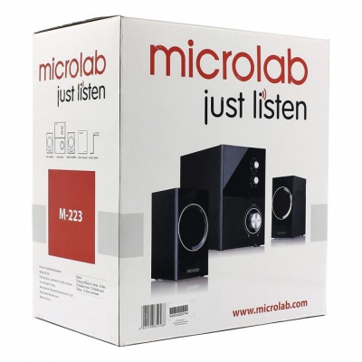 Акустическая система 2.1 MICROLAB M-223 black (M-223)