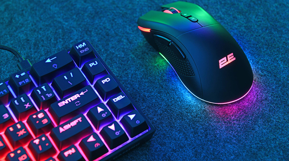 Ігрова миша 2E Gaming MG350 WL, RGB USB Black (2E-MG350UB-WL)